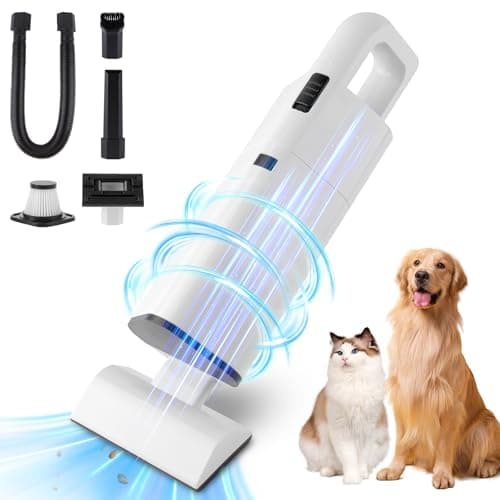 Pet Hair Handheld Vacuum Cordless Car Vacuum, 20000PA High Power, Portable Lightweight Rechargeable Hand Vacuum for Home, Pet and Car