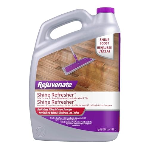 Rejuvenate Shine Refresher Hardwood Polish Restorer Removes Scratches from Wood Floors Restores Shine and Protects Laminate Linoleum Tile Vinyl and more