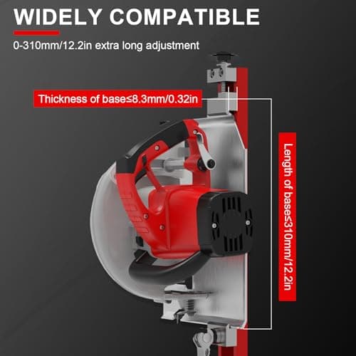 Circular Saw Guide Rail Fits 12" Saw Base, Aluminum Adjustable Cutting Machine Base Guide for Woodworking, Electric Circular Guide Specially Designed for Precision Cutting and Milling Tasks