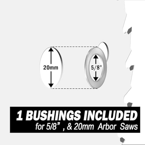 6''24 Teeth Circular Saw Blade for Wood Cutting - 2-Piece Set, Ideal for Plywood, Hardwood, OSB, and More