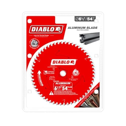 Diablo Track Circular Saw Blade for Laminate - Ideal for Finish Carpenters, Installers and Remodelers - 6-1/2" Diameter, 52-Teeth, 8,800 Max RPM - D0652TSL