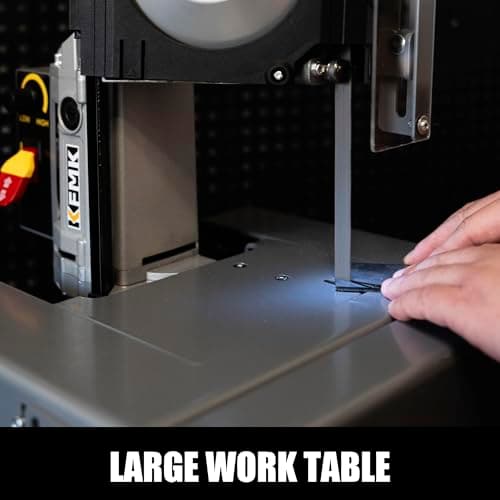 10A Variable Speed Metal Band Saw with Large Workbench, 5" Cutting Capacity, Adjustable Speed 137-472 FPM, BandSaw Perfect for Metalworking, Knife Cutting