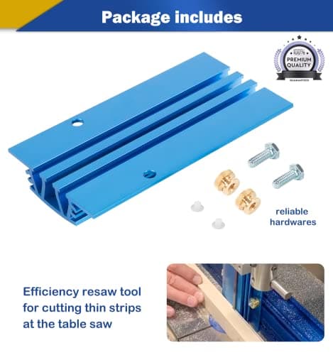 KMS7214 Resaw Guide 7" (178mm) Bolt-On Band Saw Fence Accessories, for 14" bandsaw Thin Cutting Strong Helper