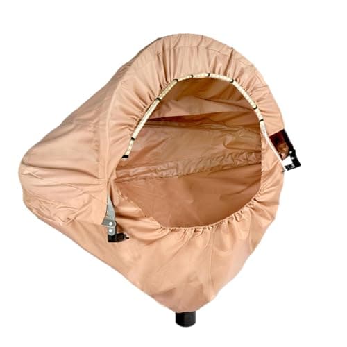 Miter Saw Dust Collection Hood with Light, Dust Solution for Miter Saws, Dust Collector, Accessory Holes, Universal Fit, Storage Bag - Khaki