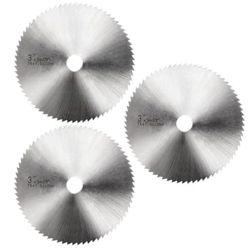 3 Inch Carbon Steel Circular Saw Blade for Wood, Plywood, Laminate, Soft-Metals, Plastic Cutting, Angle Grinder Saw Blade