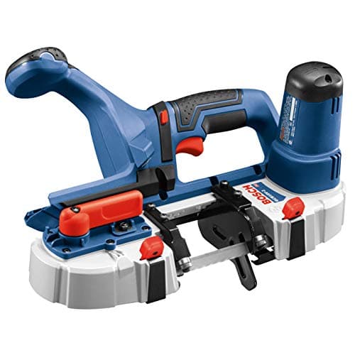 BOSCH GCB18V-2N 18V Compact Band Saw (Bare Tool) + BOSCH CBS1418 3 Pc. 28-7/8 In. 14-18 TPI General-Purpose Portable Band Saw Blades + GXS18V-11N25 CORE18V Starter Kit - (2) 4.0 Batteries & Charger