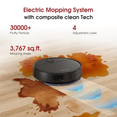 Robot Vacuum and Mop Combo with 4000Pa Suction, APP/Voice/Remote Control, Robotic Vacuums with Personalized Adjustment Setting, Self-Charging, Obstacle Avoidance, Smart Home Robot Aspiradora
