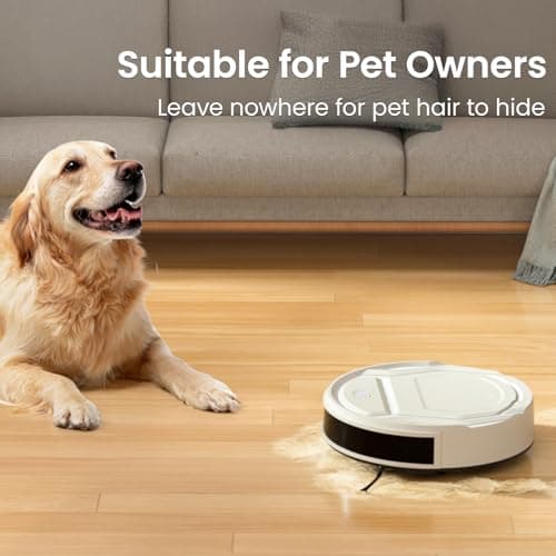 Lefant Robot Vacuum M210 Pro, Slim,Powerful Suction,120 Mins Runtime, Self-Charging Robotic Vacuum Cleaner, APP/Voice/WiFi/Alexa Control, Ideal for Pet Hair,Low-Pile Carpet, Hard Floor