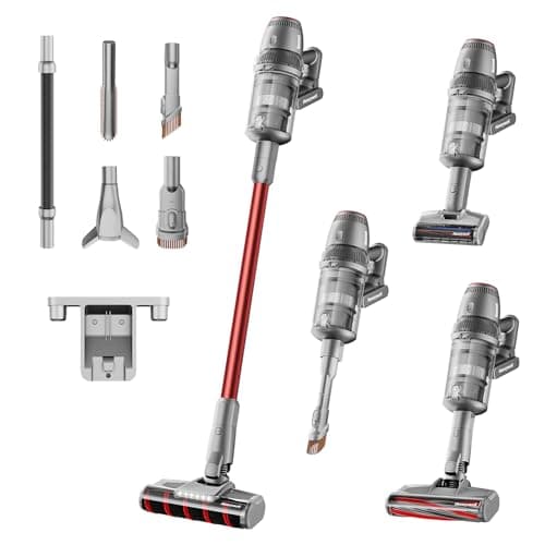 Honeywell Smart Cordless Vacuum Cleaner w/Automatic Adjustment, 10-in-1 Lightweight Stick Vacuum with 3000mAh Battery 70Mins Runtime, Rechargeable Cordless Vacuum for Pet Hair/Carpet/All Floor, VC14