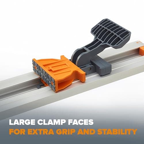 BORA 100" NGX Clamp Edge, Straight Cut Guide for Circular Saws, Aluminum, Includes 50-Inch Clamp Edge & 50-Inch Extension for 100-Inch Cutting Length, 544100