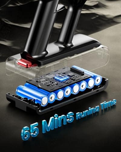 Cordless Vacuum Cleaner, 550W 45KPA 70Mins Vacuum Cleaners for Home, Stick Vacuum with Charging Dock Station, Anti-tangle Wireless Vacumm, Rechargeable Cordless Vacuum for Pet Hair/Carpet/Hard Floor