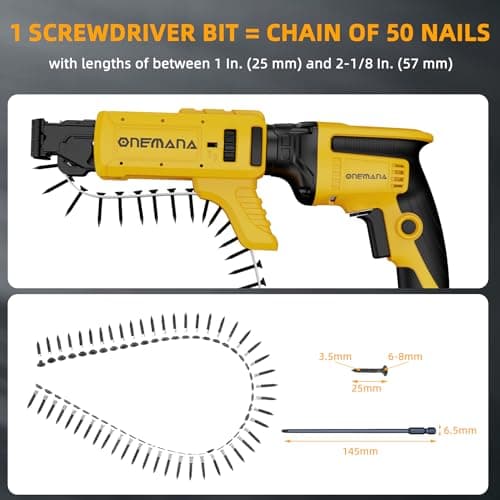 Collated Screw Gun Attachment, Suit For Dewalt DCF620B DCF630B
