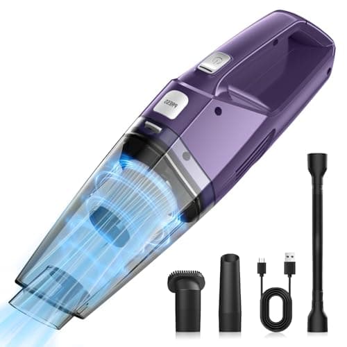 Handheld Vacuum Cordless – Car Vac Portable with 8KPA & Multi Accessories & Low Noise, Lightweight Hand Held Vacuum Cordless Rechargeable for Car/Home/Dust/Pet Hair, Mine Portable Vacuum