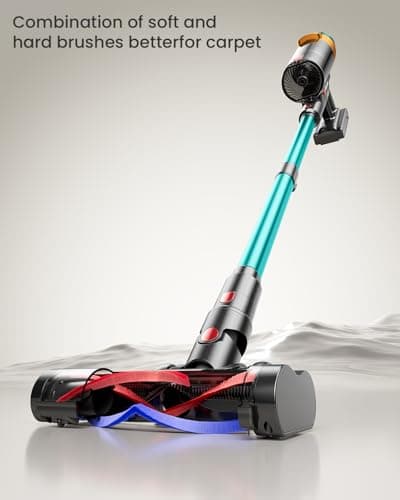 Cordless Vacuum Cleaner, 550W 45KPA 70Mins Vacuum Cleaners for Home, Stick Vacuum with Charging Dock Station, Anti-tangle Wireless Vacumm, Rechargeable Cordless Vacuum for Pet Hair/Carpet/Hard Floor
