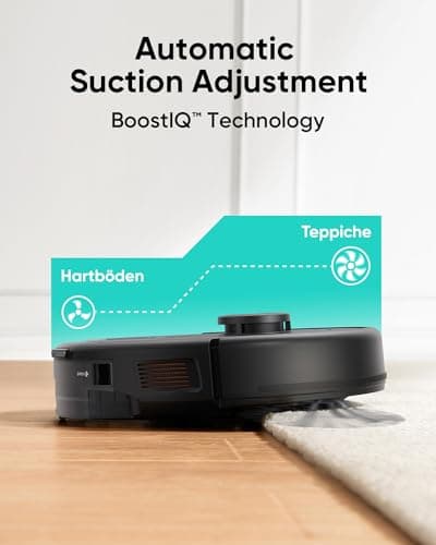 eufy L60 Robot Vacuum, Ultra Strong 5,000 Pa Suction, iPath Laser Navigation, for Deep Floor Cleaning, Ideal for Hair, Hard Floors