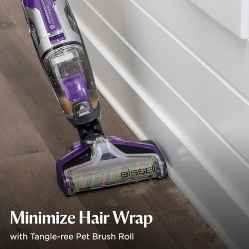 BISSELL Crosswave Pet Pro All in One Wet Dry Vacuum Cleaner and Mop for Hard Floors and Area Rugs, Purple, 2306A