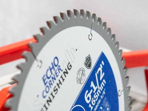 6-1/2 Inch Ultra Finish Circular Saw Blade 60T, Non-Stick Coating, for Wet Lumber, Composite Decking, Plywood, Plastic, Veneer, Laminate