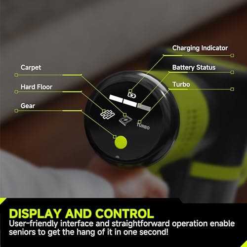UNINELL HOME Cordless Vacuum Cleaner, 45Kpa 55 Mins Vacuum Cleaners for Home, Vacuum Cleaner Self-Standing, Anti-Tangle Stick Vacuum, Lightweight, Wall Mount Charging Vacuum for Pet Hair,Carpet,Floor