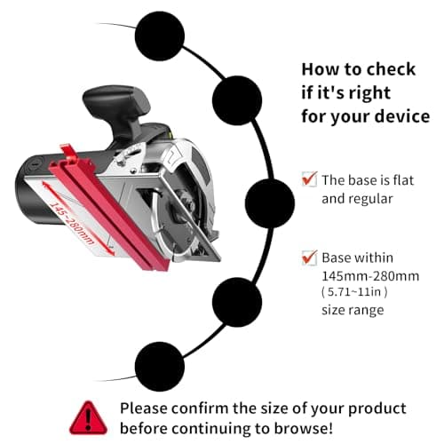 RUITOOL Circular Saw Guide Rail, Precision Aluminum Alloy Adjustable Cutting Machine Base Guide for Woodworking, Electric Cutting Guide Specially Designed for Precision Cutting and Milling Tasks