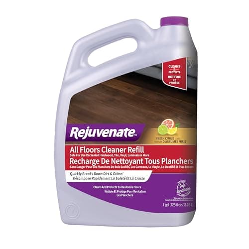 Rejuvenate All Floors Cleaner Refill, 1 Gallon, Breaks Down Dirt and Grime, Cleans and Protects Floors Throughout Your Home, Including Sealed Hardwood, Tile, Vinyl, Laminate and More