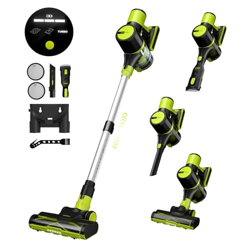 UNINELL HOME Cordless Vacuum Cleaner, 45Kpa 55 Mins Vacuum Cleaners for Home, Vacuum Cleaner Self-Standing, Anti-Tangle Stick Vacuum, Lightweight, Wall Mount Charging Vacuum for Pet Hair,Carpet,Floor