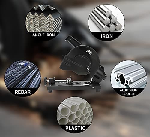 6 Inch Cut off Saw Metal Cutting Chop Saw Miter Saw 45° Angle iron/Rebar/Iron/Plastic Cutting