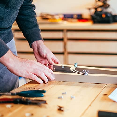 DCT Taper Gauge Jig Tool Kit Set for Tapering (Angle Cutting) Wood Tapered Legs and More on Radial Arm or Table Saw