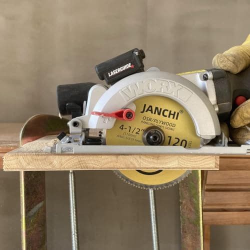 3Pack 4-1/2 Inch 120T Circular Saw Blade 3/8 Inch (9.5mm) Arbor, Plywood, OSB, Paneling and Vinyl Siding Fast and Smooth Cutting Saw Blade