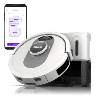 Shark AI Ultra Voice Control Robot Vacuum with Matrix Clean Navigation, Home Mapping, 60-Day Capacity, XL Self-Empty Base for Homes with Pets, Carpet & Hard Floors