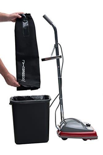 Sanitaire EUKSC679J Commercial Shake Out Bag Upright Vacuum Cleaner with 5 Amp Motor, 12" Cleaning Path,Red