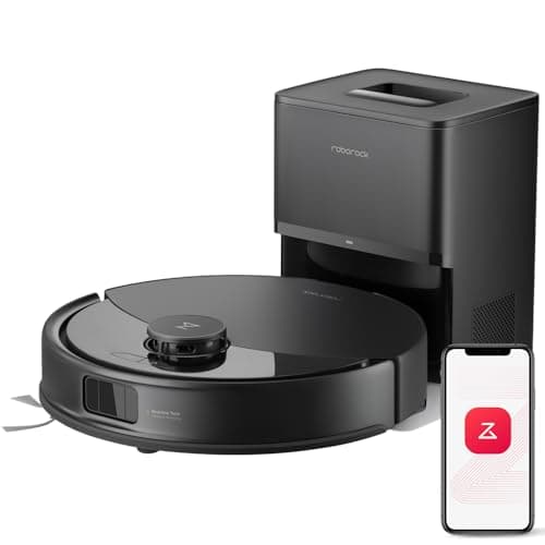 roborock Q10 X5+ Robot Vacuum and Mop, Self-Emptying, Hands-Free Cleaning for up to 7 Weeks, 10,000Pa Suction, Obstacle Avoidance, LiDAR Navigation, No-Go Zones, Black