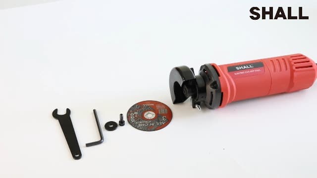 SHALL 3 Inch High-Speed Cut Off Tool, 3.5 Amp Metal Cutter Tool with 3Pcs Multifunctional Cut Off Wheels, 24000RPM Electricl Metal Cutting Tools for Steel, Inox, PVC