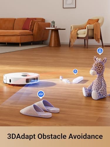 DREAME L10s Pro Ultra Heat Robot Vacuum and Mop Combo, Mop Extend, 7000Pa Suction, Auto Robot Care and Maintenance, 136°F Hot Water Mop Self-Cleaning, Obstacle Avoidance, Ideal for Hair, Carpets