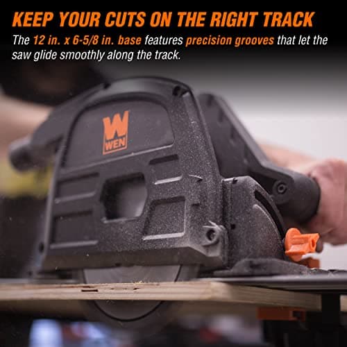 WEN CT1065 10-Amp 6.5-Inch Plunge Cut Sidewinder Circular Track Saw,Black