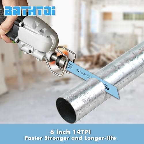 20 Pack 6 Inch 14 Tpi Reciprocating Saw Blades for Sheet Metal, Pipes, PVC Plastic, Profiles Cutting, Bi-Metal Sawzall Blades with 8% Cobalt for Longer Life and Faster Cutting Speed