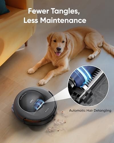 eufy Robot Vacuum Omni C20, Robot Vacuum and Mop Combo, Self Emptying, Auto Mop Washing and Auto Drying for Hands-free Cleaning, 7000 Pa Powerful Suction, 3.35-Inch Ultra-Slim Body, All-in-One Station