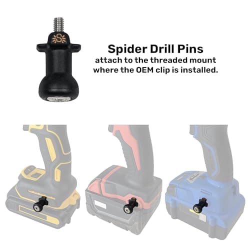 Spider Tool Holster - Improve The Way You Carry Your Power Drill, Driver, Multitool, Pneumatic, Multi-Tool and More on Your Belt - Compatible With All Major Tool Brands