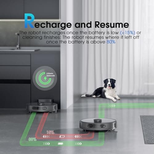 Robot Vacuum and Mop, Mapping Robotic Vacuums Cleaner with LiDAR Navigation Smart & Strong Suction, WiFi/App/Alexa/Voice Control, Obstacle Avoidance, for Home, Wood/Hard Floors, Pet Hair -Grey