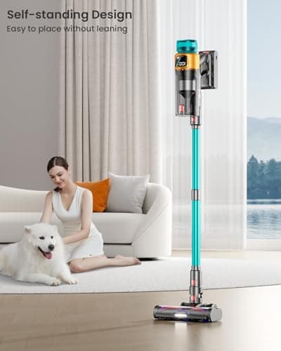 Cordless Vacuum Cleaner, 550W 45KPA 70Mins Vacuum Cleaners for Home, Stick Vacuum with Charging Dock Station, Anti-tangle Wireless Vacumm, Rechargeable Cordless Vacuum for Pet Hair/Carpet/Hard Floor