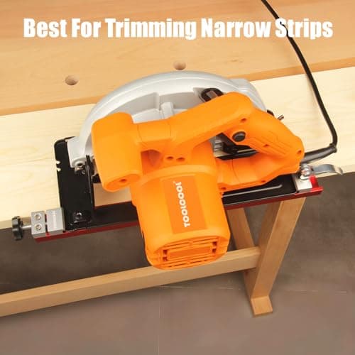 TOOLCOOL Circular Saw Guide Attachment Aluminum Alloy Adjustable Cutting Guide Rail For Circular Saw Trimming Narrow Strips