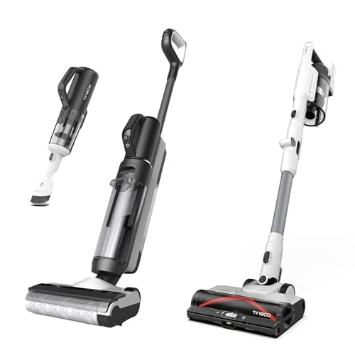 Tineco Smart Wet Dry Vacuum Cleaners, Floor Cleaner Mop 2-in-1 Cordless Vacuum & Pure ONE A50S Cordless Stick Vacuum Cleaner, 185W Suction