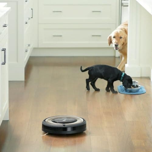 iRobot Roomba E6 (6199) Robot Vacuum - Wi-Fi Connected, Compatible with Alexa, Ideal for Pet Hair, Carpets, Hard, Self-Charging Robotic Vacuum, Sand Dust (Renewed)