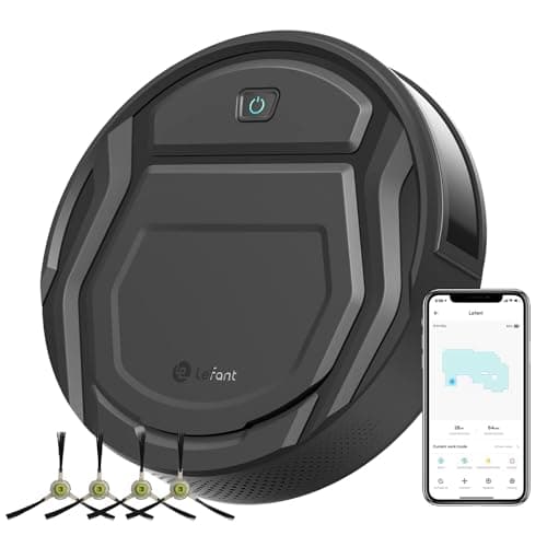 Lefant Robot Vacuum Cleaner Slim Quiet,2200Pa Powerful Suction,120 Mins Runtime,6 Cleaning Modes,Wi-Fi/App/Alexa,Self-Charging Pet Hair Robotic Vacuum Ideal for Hard Floor,Low-Pile Carpet,M210 Pro