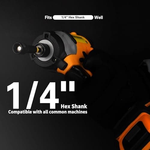 55PCS Impact Nut Driver Set, Magenetic Nut Driver Set for Impact Drills and Premium Deep Drivers, Wing Nut Setters, 1/4'' Quick Change, Bit Extention, S2 Steel Bits, Pivoting Nut Setter