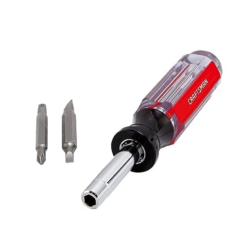 CRAFTSMAN Screwdriver Multi-Bit Set, 6 in 1, Acetate Handle (CMHT66052)