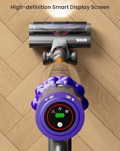 Cordless Vacuum Cleaner, 550W 45KPA 70Mins Self-Standing Vacuum Cleaners for Home, Stick Vacuum Cordless with Wall Mount Charging, LDE Display, Upgraded Roller Brush for Carpet,Pet Hair,Hardwood Floor