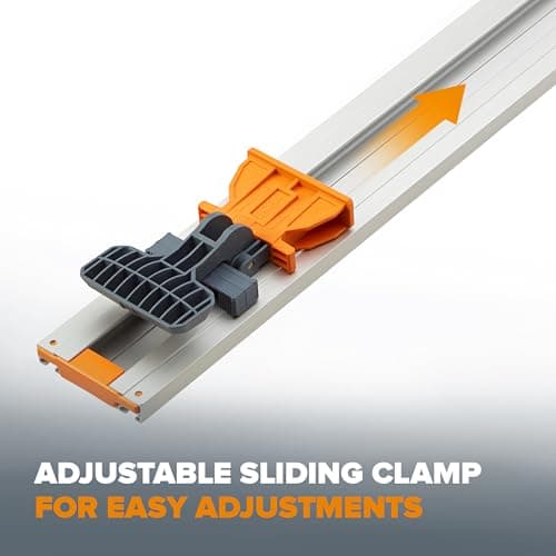 BORA 50” NGX Clamp Edge, Straight Cut Guide for Circular Saws, Easy to Use, Great for Cross-Cutting Plywood Sheets and Routing Dados, 544050