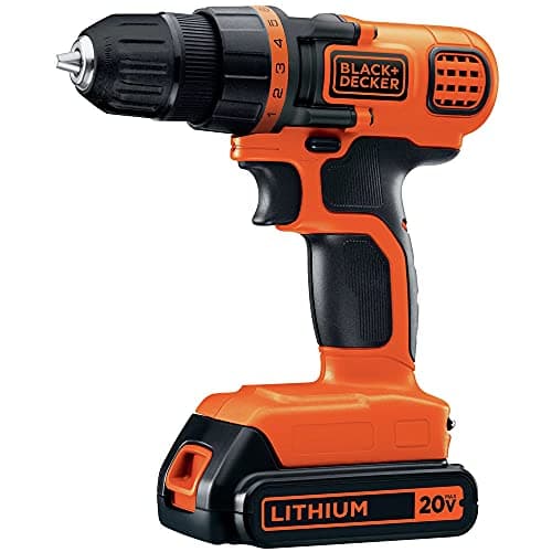 BLACK+DECKER 20V MAX Cordless Drill and Impact Driver, Power Tool Combo Kit with Battery and Charger (BD2KITCDDI)