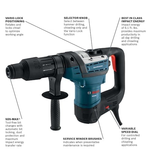 Bosch RH540M SDS-max® 1-9/16 In. Combination Hammer