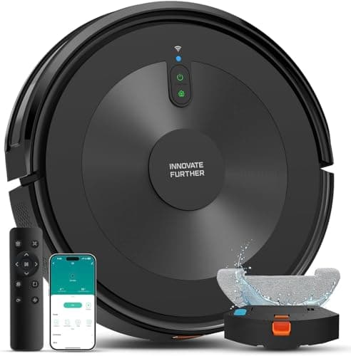 Robot Vacuum and Mop: 2-in-1 Robot Vacuum Cleaner 3000Pa Strong Suction & Tangle-Free & Alexa/APP Control & Self-Charging, Schedule Cleaning Robotic Vacuum for Pet Hair, Hard Floor, Carpet
